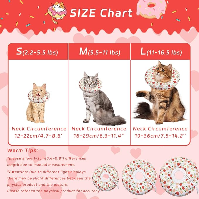 Soft Cat Recovery Cone, Adjustable E Collar - Image 2