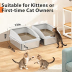 2 Pack Stainless Steel Litter Box - Image 2