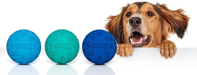 Snug Rubber Dog Balls for Small and Medium Dogs - Image 2