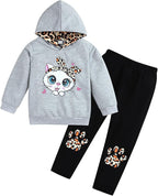 Toddler Baby Girls Clothes Long-sleeve Tie Dye Hoodie Sweatshirt Pants Hooded by Axumity