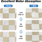 Checkered Dog Food Mat, Absorbent Leak-Proof Pet Feeding Mat, Quick Dry Cat - Image 4