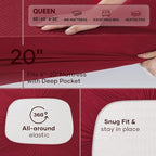 OhGeni 100% Waterproof Mattress Protector, Queen Size Mattress Soft Pad - Image 7