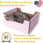 Hide & Scratch Cardboard Cat Scratcher Box & Bed - Image 4