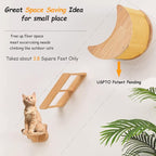 Cat Shelf for Wall Hammock Climbing Shelves and Perches Solid Wood Cat Steps - Image 3