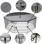 PETIME Foldable Metal Dog Exercise Pen/Pet Puppy Playpen Kennels Yard Fence - Image 2