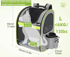 Pecute Pet Carrier Backpack, Cat Backpack Carrier, Expandable - Image 2