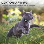 AirTag Cat Collar with Bells, Soft Velvet Cat Collar Breakaway with Airtag - Image 7