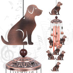 Outdoor Dog Wind Chimes, Gifts for Mom & Grandma & Family, Music Wind Catcher by Solawindchime