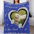 Personalized Paw Print Dog Blanket - Image 3
