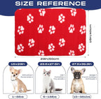 Chumia 28 Pieces Puppy Blanket Bulk Small Fleece Pet Blanket - Image 2