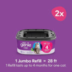 Litter Genie Refill Bags | Jumbo 2-Pack, 56 Total ft | Up to 8 Months of Supply - Image 2