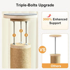 FUKUMARU Floor to Ceiling Cat Tree, 6 Level Adjustable Height Climbing Tower - Image 5
