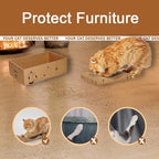 Cat Scratcher Cardboard Pad Scratch Box, Reversible Durable - Image 3