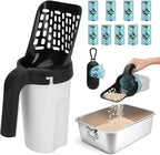 MYPIN Cat Litter Scooper with Holder, Upgraded Cat Litter Shovel with Bags and by MYPIN
