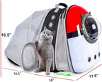 Dual Expandable Cat Backpack Front & Back Extension Pet Backpack Carrier - Image 2
