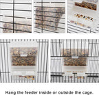 Hypeety Automatic Bird Feeder No Mess Pet Feeder Seed Food Container Perch Cage - Image 4