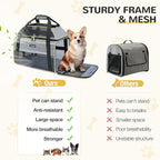 Lekereise Top-Expandable Pet Carrier 18x11x11Inch Delta American United Airline - Image 8