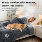 LOOBANI Waterproof Blanket for Bed: Reversible Soft Flannel Twin Bed Blanket - Image 2