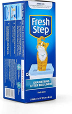 Fresh Step Jumbo Drawstring Cat Litter Box Liners, Scented Heavy Duty Kitty - Image 3