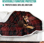 PetAmi Dog Blanket for Bed, XL Pet Blanket Large Dogs, Fleece Furniture Couch - Image 3