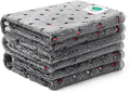 Luciphia 1 Pack 3 Blankets Super Soft Cute Dot Pattern Pet Blanket Flannel Throw by luciphia