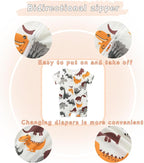 Unisex Summer Trendy 2-Pack Rompers Short Sleeve Zipped Bodysuit Infant Cotton - Image 5