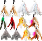 12 Pack Cat Wand Feather Toy Refills - Image 6