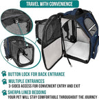 PetAmi Dog Cat Backpack Carrier, Expandable Pet Carrier Backpack - Image 4
