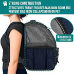 PetAmi Dog Backpack Carrier for Small Large Cat, Ventilated Pet Hiking Backpack - Image 6