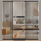 WAOWAO 71" Extra Tall Cat Pet Gate 29.92-61.42" Wide Pressure Mounted Walk by WAOWAOBABYSAFETYPRODUCTS