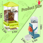 Rypet No Mess Bird Water Feeder Dispenser Set Automatic Bird Feeder - Image 2