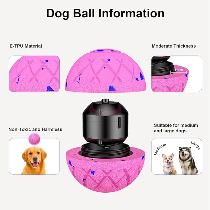 Interactive Dog Ball, Automatic Moving, Bouncing and Rotating, Silent Foam - Image 4