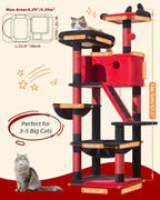Taoqimiao Gothic Cat Tree 57.5-Inch, Cat Tower - Image 2