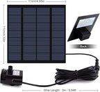 Solar Fountain Pump Kit with Separate Solar Panel, 1.8 W Upgraded Solar Water - Image 5