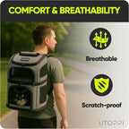 Cat Backpack Carrier for 2 Cats, Kittens or Small Dogs, Foldable & Breathable - Image 6