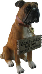 DWK Front Porch Dog Outdoor Welcome Sign Decorative Statue | Cute Dog Welcome - Image 4