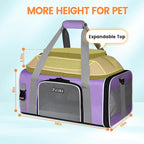 Petskd Top-Expandable Pet Carrier 19x13x9 Inches Southwest Allegiant Airlines - Image 3