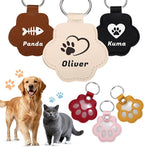 Custom Leather Pet Fur Keychain – Personalized Memorial Keepsake Keyring by Unknown