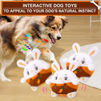 BABORUI Interactive Dog Toys Bunny, Jumping Squeaky Easter Dog Toys - Image 2