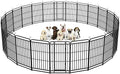 Heavy Duty Dog Playpen: 24 Steel Panels 47" Height, Square Steel Pipe by Committedtobetterpetlife