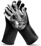 Pet Grooming Gloves—Heat Resistant Dog Washing Gloves by MAIIU