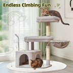Taoqimiao Cat Tree, 32.2-Inch Cat Tower - Image 7