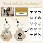 Personalized Dog Hair Keychain Pet Fur Keepsake Pet Memorial Cute Storage - Image 3
