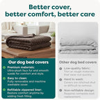 FurHaven Replacement Dog Bed Cover, Contour Luxe Lounger Design, Soft & - Image 7
