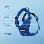 Voyager Escape-Proof Step-in Lock Cat Harness & 5ft Neoprene-Handle Leash Set - Image 3