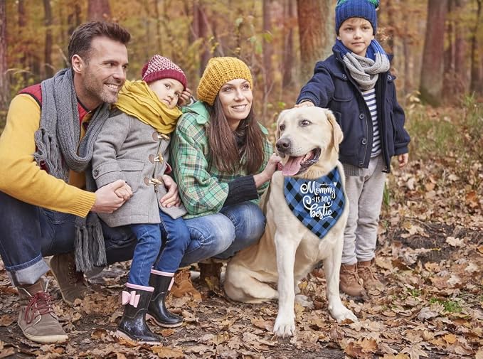 Dog Bandana, My Dad is My Hero, Dogs Scarf Classical Printing, Dogs Scarf - Image 5
