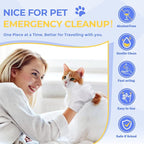 Pet Cleaning Glove Wipes for Dogs & Cats, Hypoallergenic Deodorizing Disposable - Image 4