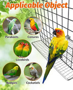 BNOSDM 2 Pack Bird Perch Platform Stainless Steel Birds Perches Parrot Shelf - Image 7