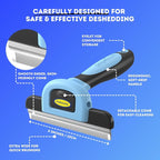 DakPets Deshedding Tool | Stainless Steel Grooming Brush - Image 3