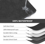 Comfort Dog Bed for Small Dogs & Cats, Waterproof Dog Crate Mat Orthopedic Egg - Image 7
